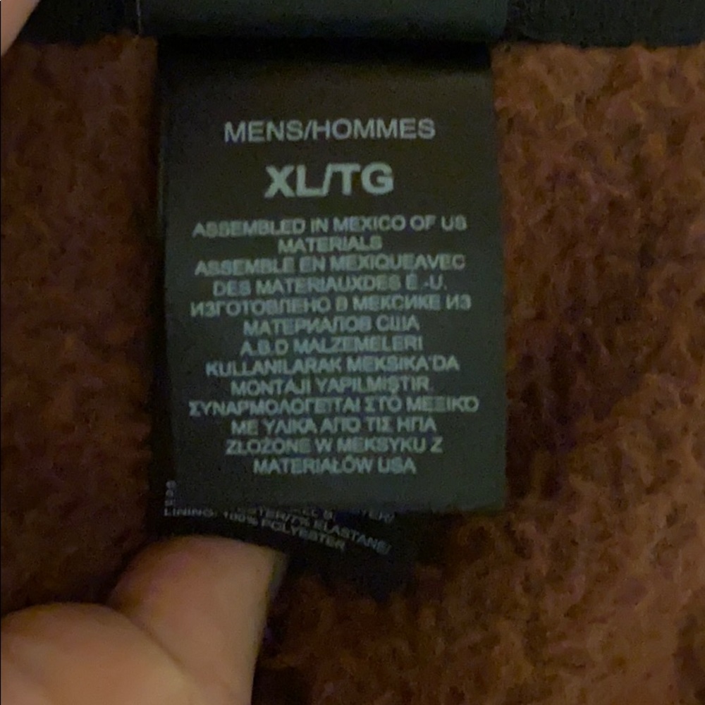 Men’s north face unique fuzzy coat jacket brown - Picture 6 of 6